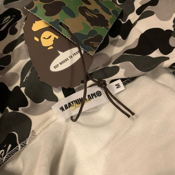 Bape A Bathing Ape Ink ABC Shark Hoodie - Picture 3 of 8